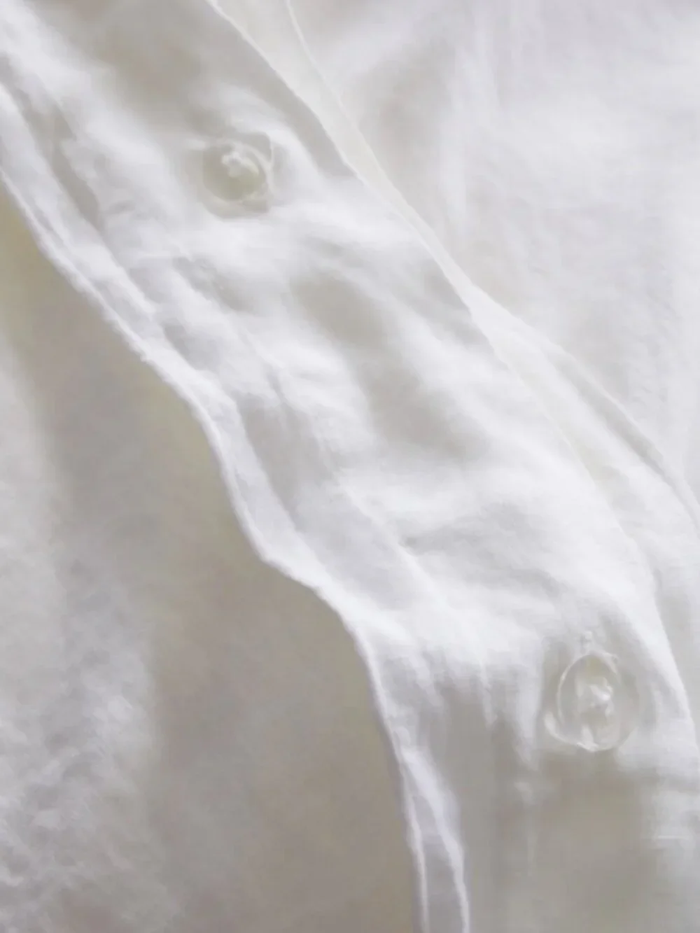 NWOT Quince European Linen Double Embroidered Edge King Duvet Cover in White